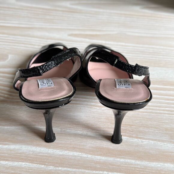 Isaac Mizrahi Slingback Heels size 9 black - Picture 6 of 11
